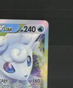 Alolan Vulpix VSTAR 034/195 Silver Tempest Ultra Rare Holo Pokemon Card NM - Image 4