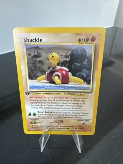 Shuckle 1st Edition 51/64 Pokemon Card Neo Revelation MP+ - Yuka Morii - Image 1