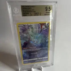 Pokemon Manaphy Ultra Rare Holo Crown Zenith GG06/GG70 Beckett 9.5 Graded Card - Image 1