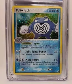 Poliwrath 11/112 Holo EX Fire Red & Leaf Green 2004 Pokemon Card Graded CGC 5.5 - Image 4