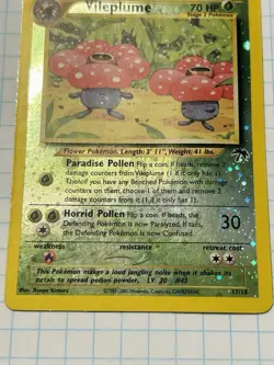 Vileplume 17/18 Southern Islands Reverse Holo Pokemon Card—HP - Image 4