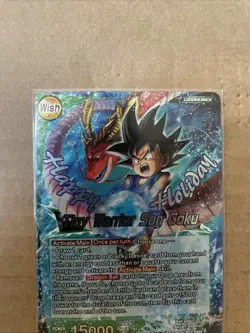 Tiny Warior Son Goku HOLIDAY STAMPED ALT ART Foil Dragon Ball Super Card Game - Image 2