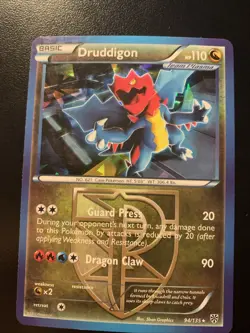 Pokemon TCG Plasma Storm Druddigon Holo Card 94/135 MP Condition - Image 1