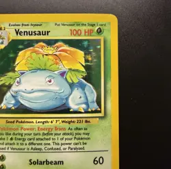 Venusaur 15/102 Base Set Unlimited 1999 Holo Rare Vintage Pokemon Card MP - Image 3