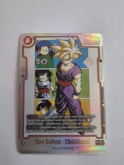 Dragon Ball Super Card Game Son Gohan: Childhood SB02-007 Winner Alt, Pack Fresh - Image 1