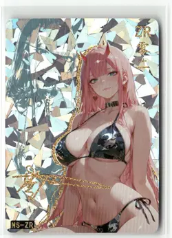 ZERO TWO 02 NS-ZR PRISM HOLOGRAPHIC GIRLS STORY Anime Collectible Card - Image 1