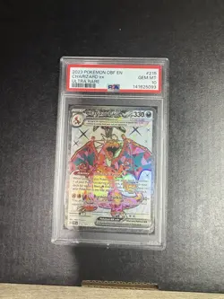 Charizard EX Obsidian Flames Ultra Rare Full Art Holo Card 215/197 PSA 10 - Image 1