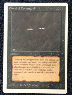 WORD OF COMMAND UNLIMITED rare Magic the Gathering Unplayed Near Mint - Image 4