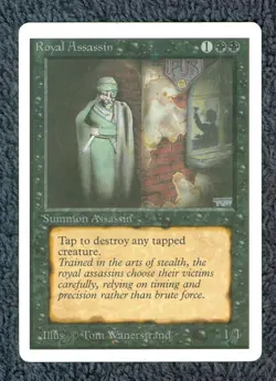 ROYAL ASSASSIN UNLIMITED rare Magic the Gathering Unplayed - Image 1