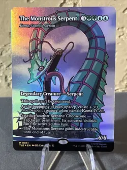 The Monstrous Serpent - Koma, Cosmos Serpent (Borderless) Avatar: Foil - Image 1