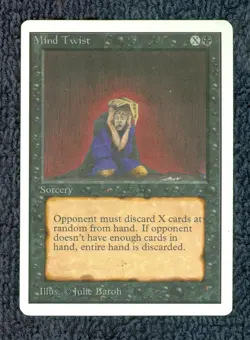 MIND TWIST UNLIMITED rare Magic the Gathering - Image 1
