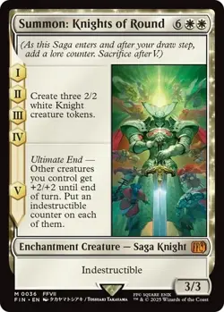 Summon: Knights of Round #36 (NM) Final Fantasy FIN Magic MTG - Image 1