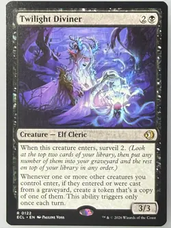 Magic the Gathering Lorwyn Eclipsed - Twilight Diviner 122 - Image 1