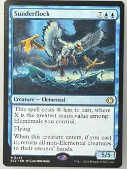 Magic the Gathering Lorwyn Eclipsed - Sunderflock 74 - Image 1