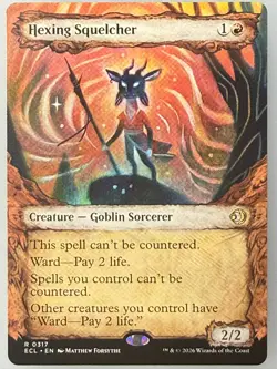 Magic the Gathering Lorwyn Eclipsed - Hexing Squelcher Showcase 317 - Image 1