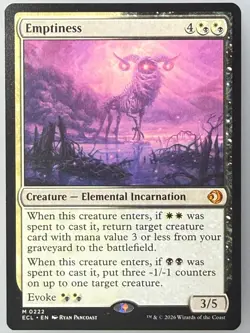 Magic the Gathering Lorwyn Eclipsed - Emptiness 222 - Image 1