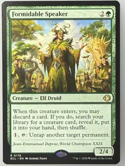 Magic the Gathering Lorwyn Eclipsed - Formidable Speaker 176 - Image 1