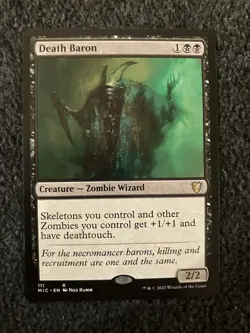 Magic The Gathering MTG - Death Baron - Innistrad: Midnight Hunt - Image 1