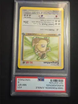 1999 Pokemon Jungle Kangaskhan 1st Edition # 21 PSA 8 - Image 2