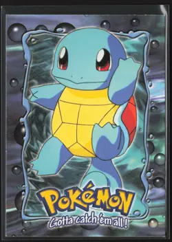 Squirtle Blue Logo E7 of E12 Pokemon Topps The First Movie - Image 1