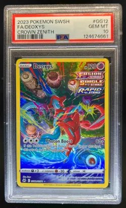 2023 Pokemon SWSH Crown Zenith Deoxys Galarian Gallery #GG12/GG70 PSA 10 - Image 1
