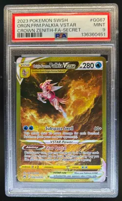 2023 Pokemon SWSH Origin Forme Palkia VST Galarian Gallery #GG67/GG70 PSA 9 - Image 1