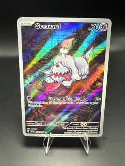 Pokemon TCG Greavard Illustration Rare Card 214/198 Scarlet & Violet Base Set - Image 1