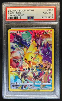 2023 Pokemon SWSH Crown Zenith Pikachu #160/159 PSA 10 - Image 1