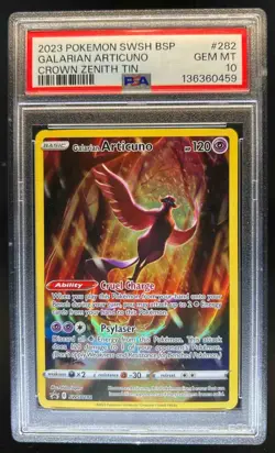 2019-2023 Pokemon SWSH Black Star Promos Galarian Articuno #SWSH282 PSA 10 - Image 1