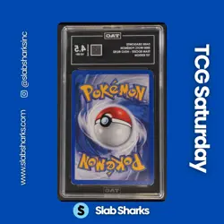 2000 POKEMON TEAM ROCKET FIRST EDITION #5/82 DARK DRAGONITE HOLO RARE TAG 4.5 - Image 2