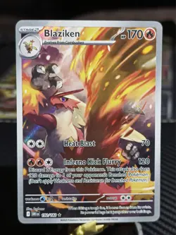 Blaziken 192/182 Pokemon Destined Rivals Illustration Rare IR TCG Card NM 🔥 - Image 1