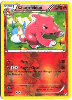 Charmeleon 18/113 Uncommon Legendary Treasures Pokemon Reverse Holo - Image 1