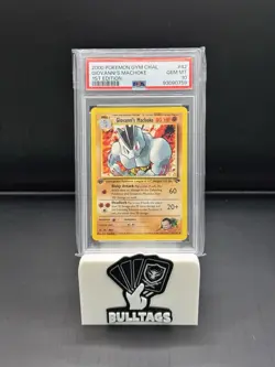 Giovanni's Machoke Gym Challenge 42/132 1st Edition PSA 10 Pokemon - Image 1