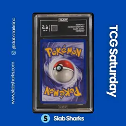 1999 POKEMON JUNGLE 1ST EDITION #28/64 VAPOREON NON HOLO TAG 6.5 - Image 2