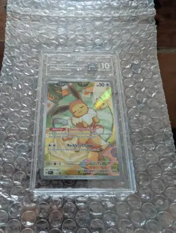 Pokemon TCG Eevee #173 Prismatic Evolutions Black Star Promo Tag 10 Gem Mint - Image 1
