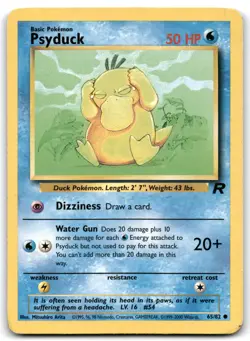 Psyduck #65/82 Team Rocket Pokemon TCG MOD - Image 1