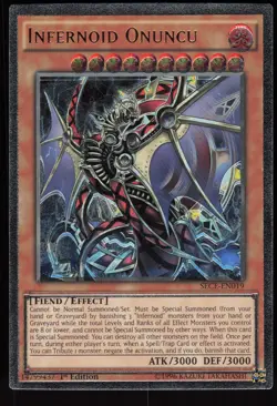 Infernoid Onuncu SECE-EN019 1st Edition EURO Ultimate Rare Yu-Gi-Oh - Image 1