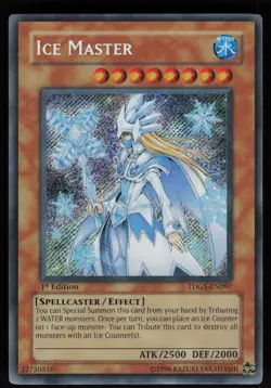 Ice Master TDGS-EN097 Secret Rare The Duelist Genesis 1st Edition Yu-Gi-Oh - Image 1