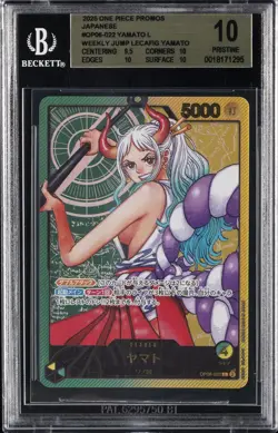 2025 ONE PIECE PROMOS JPN WEEKLY JUMP LECAFIG YAMATO #OP06-022 YAMATO L BGS 10 - Image 1