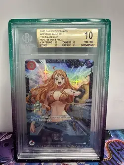 2025 One Piece Promos BGS 10 #OP10005 Sanji SR Treasure Cup Nov. ‘25 Top 8 Prize - Image 1