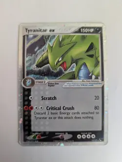 Pokemon TCG Tyranitar EX Pop Series 1 Holo Ultra Rare Card #17/17 - Image 1