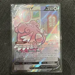 Pokemon TCG Blissey V Full Art Holo Card 183/198 Chilling Reign NM - Image 1