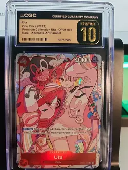 Uta - OP01-005 (Premium Card Collection) ONE PIECE CARD/ CGC PRISTINE GEM 10! - Image 3