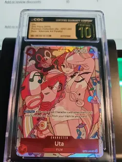 Uta - OP01-005 (Premium Card Collection) ONE PIECE CARD/ CGC PRISTINE GEM 10! - Image 4
