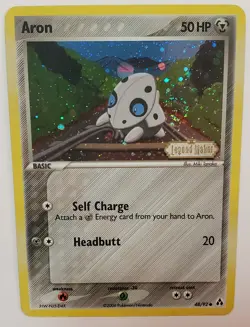 Aron Legend Maker SWIRL Reverse Holo Card 48/92 Pokemon 2006 - Image 1