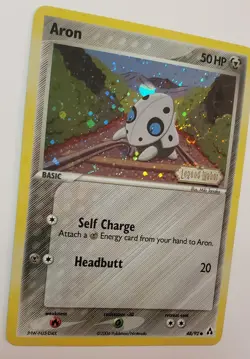 Aron Legend Maker SWIRL Reverse Holo Card 48/92 Pokemon 2006 - Image 3
