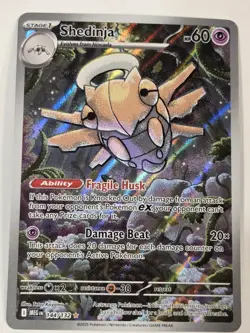 Pokemon Mega Evolution Shedinja Card 144/132 Illustration Rare, Full Art NM - Image 2