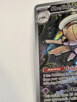 Pokemon Mega Evolution Shedinja Card 144/132 Illustration Rare, Full Art NM - Image 5