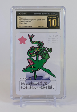 Rayquaza Pokemon Taruka Playing Cards 2025 Japanese Effect Card CGC PRISTINE 10 - Image 1