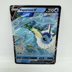 2021 Pokemon TCG SWSH: Promo Cards Vaporeon V Holo Black Star Promo SWSH150 - Image 1